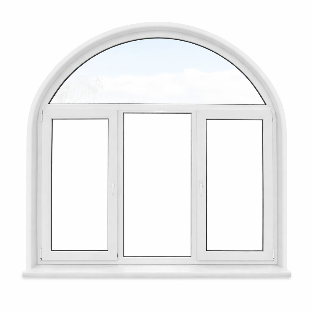 Ventana de PVC REHAU de forma especial